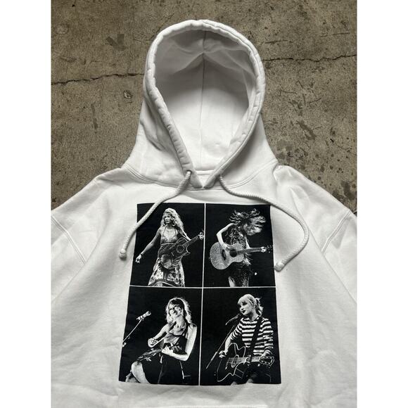 Taylor Swift Eras Tour Hoodie White Size L EUC‎ - Picture 2 of 8